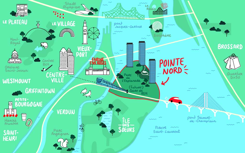 Quartier Pointe Nord - Illustration